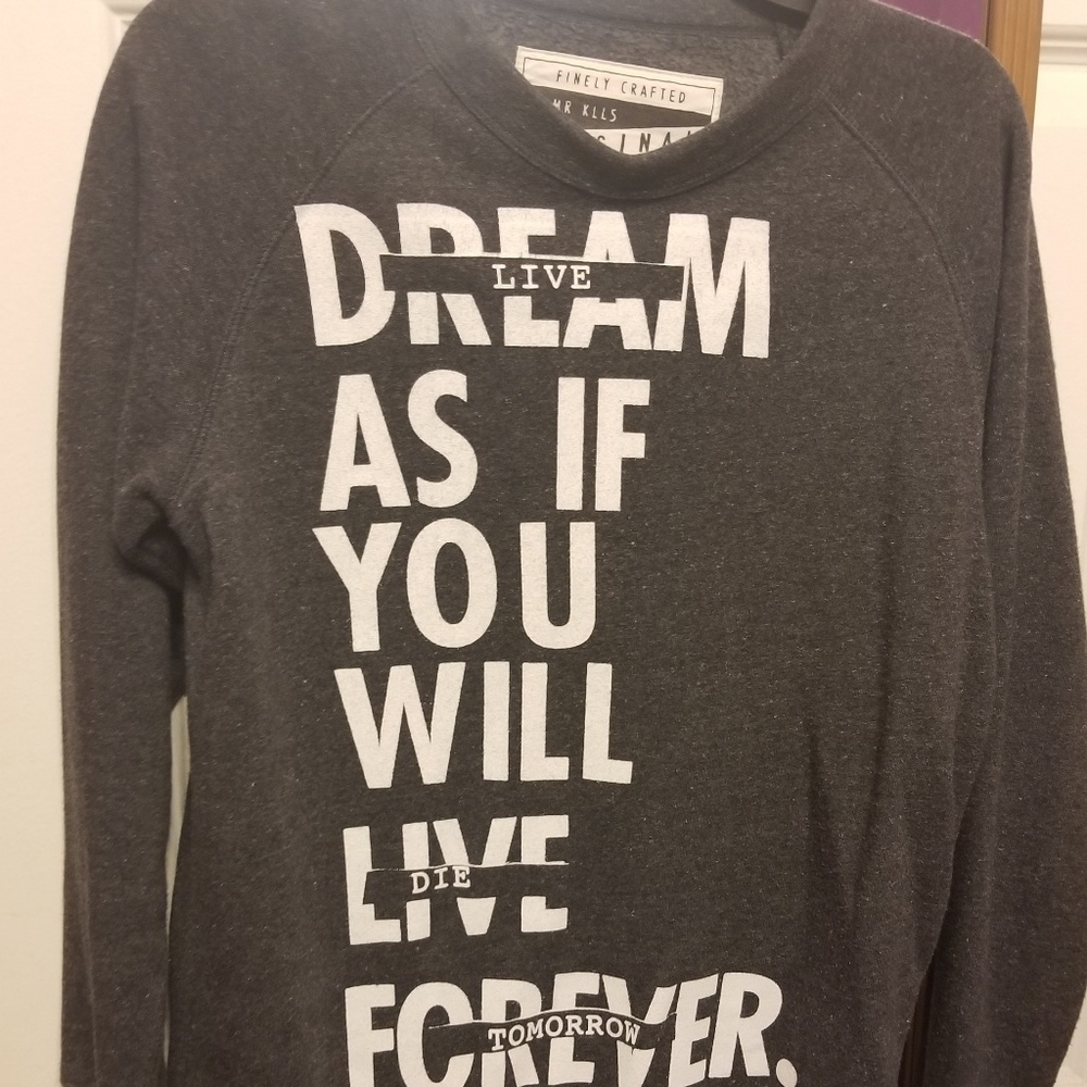 'Glamour Kills' Zumiez grey pullover